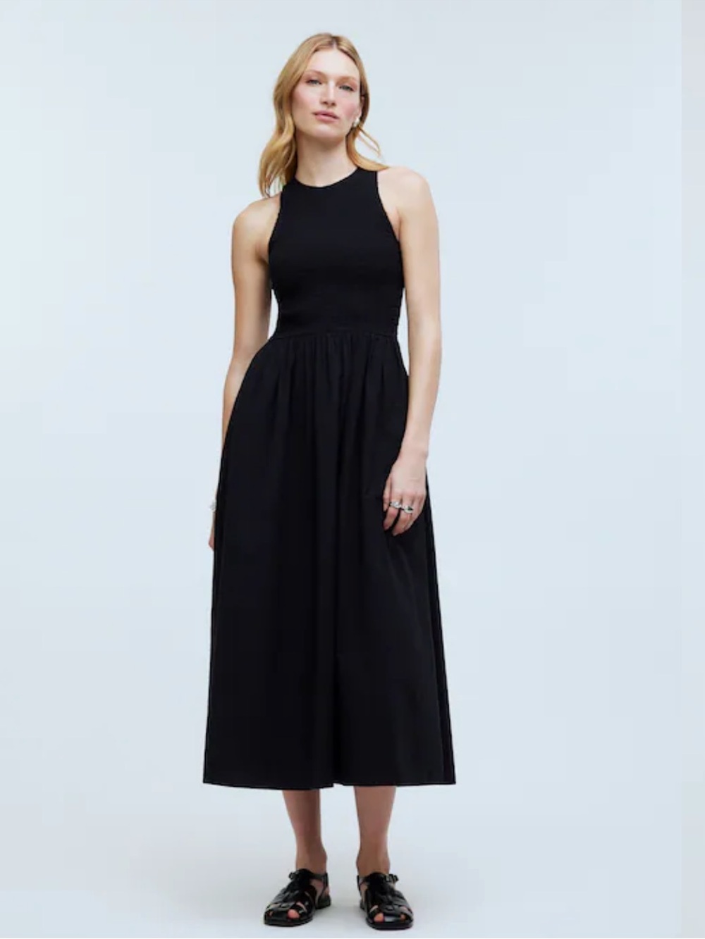 MADEWELL The Melody Smocked Midi Dress